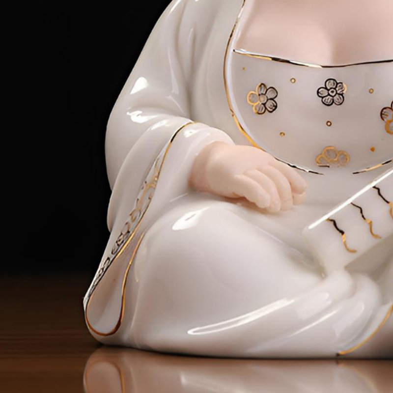 Sculpture de la dynastie des Tang à la main - ornement artistique en céramique