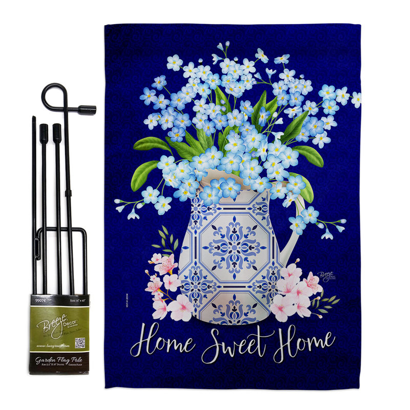 Double Sided 18.5'' H x 13'' W Polyester Flag Set
