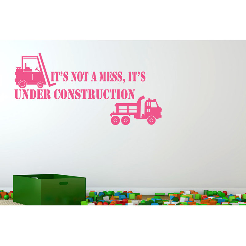 Non-Wall Damaging Wall Decal, Large, Pink