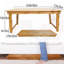 Table basse extensible en bois massif Bowan