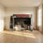 Lit mezzanine double avec rangement et éclairage DEL Enthusiast l 57,6 po x P 94,69 po x H 70,87 po