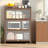 44'' Tall Metal 3 Flip Doors Cabinet, Bookcase with Storage-1648346648