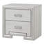 Table de chevet 2 tiroirs Nyquist
