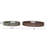 Lacquered Wood Round Trays With Handles
