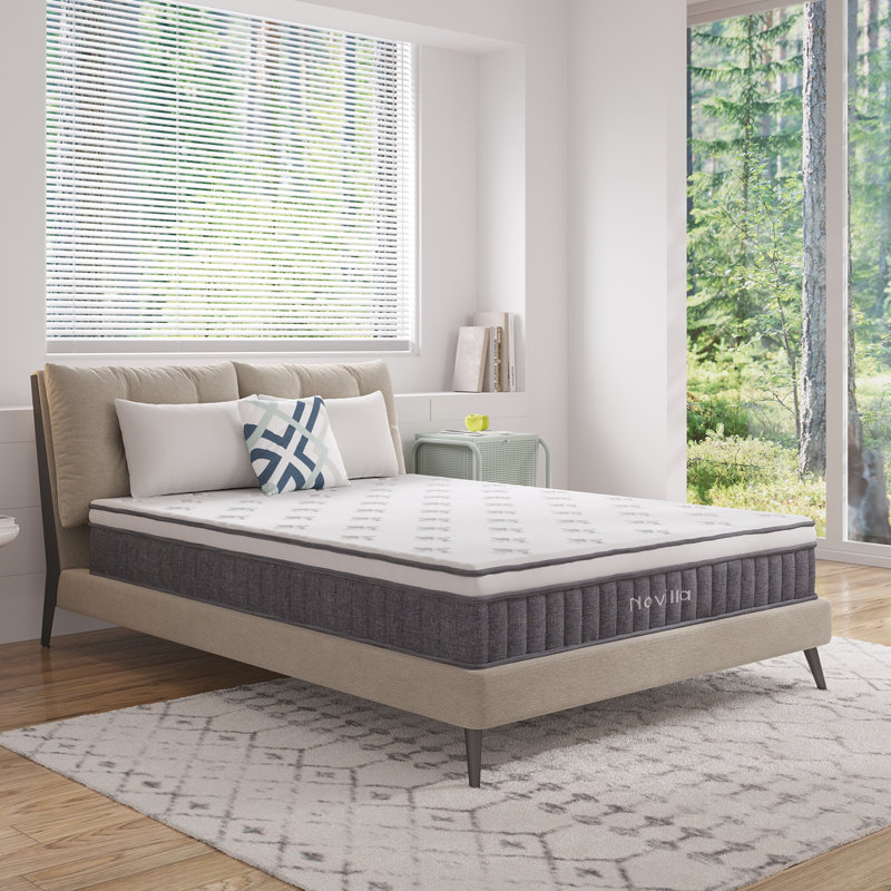 Novilla 27cm Memory Foam  Pocket Sprung Mattress, Double (4'6)