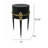 Art Nouveau Black Metal Planter with Satin Brass Lily Detail