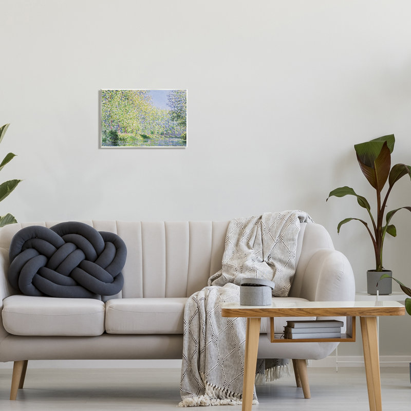 «Epte River» par Claude Monet, H 10 po x l 15 po x P 0,5 po, Unframed