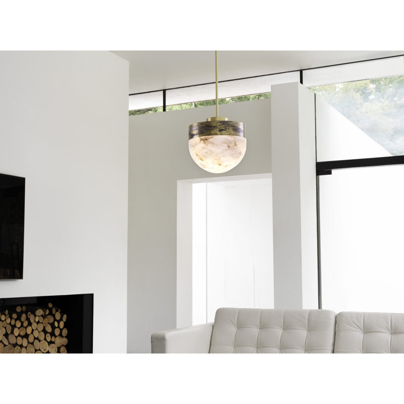 Lucid 1 - Light Pendant, Oxidized Silvered Brass