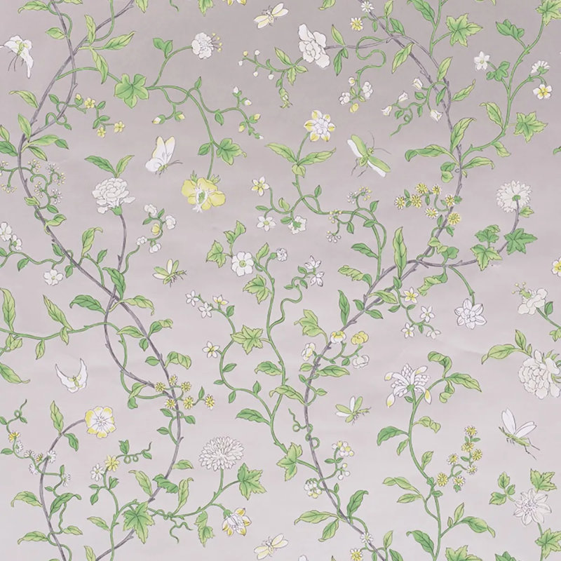 Floraison Wallpaper, Citron Shimmer