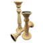 Ensemble de 3 porte-bougies Norfolk - Bois blanchi