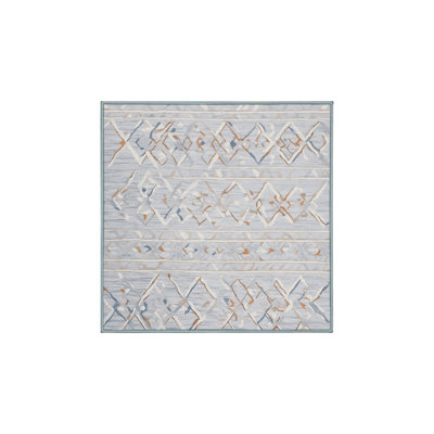 Tapis bleu lavable à la machine