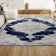 Amee Ornate Medallion Modern Ivory/Navy Rug