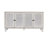  4-Door Shutter Cabinet - Rustic Whitewashed Sideboard with Adjustable Shelves | Entryway, Living Room & Dining Storage | Easy Assembly MDF & Fir Wood-135503675