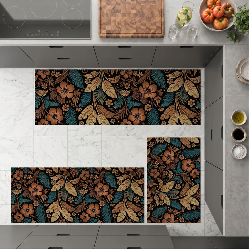 Tapis de cuisine lavables antidérapants Autumn Leaves