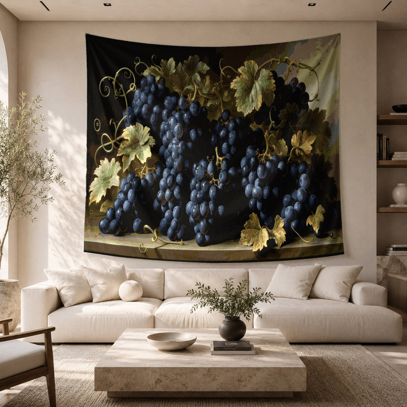 Tapisserie murale «Fruit Grape Kyoho», 26 po x 36 po