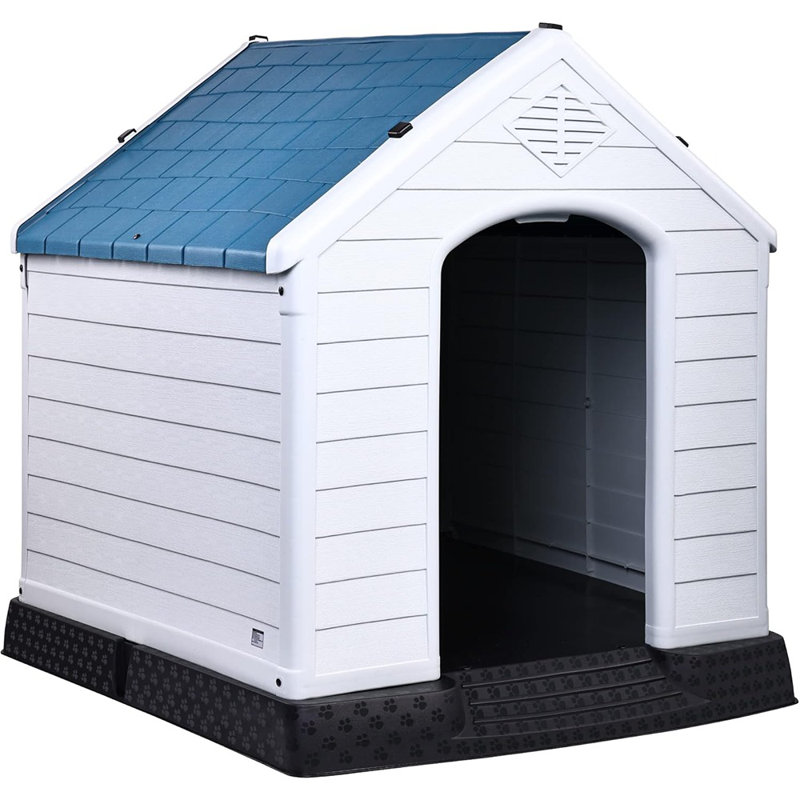 Niche pour chien en plastique, abri pour chien isolé, rési ...