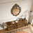 3-Tier Console Table Industrial Sofa Foyer Table for Living Room