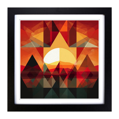 Sunrise Geometric No.2 - Framed Print