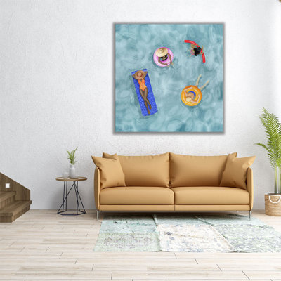 «Poolside I», reproduction d'art sur toile