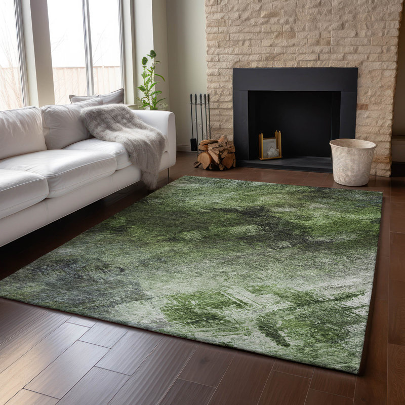 Tapis vert Cerrito AMF590 lavable à la machine de qualité supérieure, Rectangle 9 pi x 12 pi