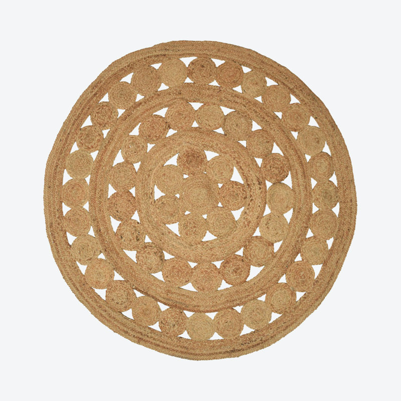 Round Abell Moroccan Hand Woven 120cm X 120cm Area Rug