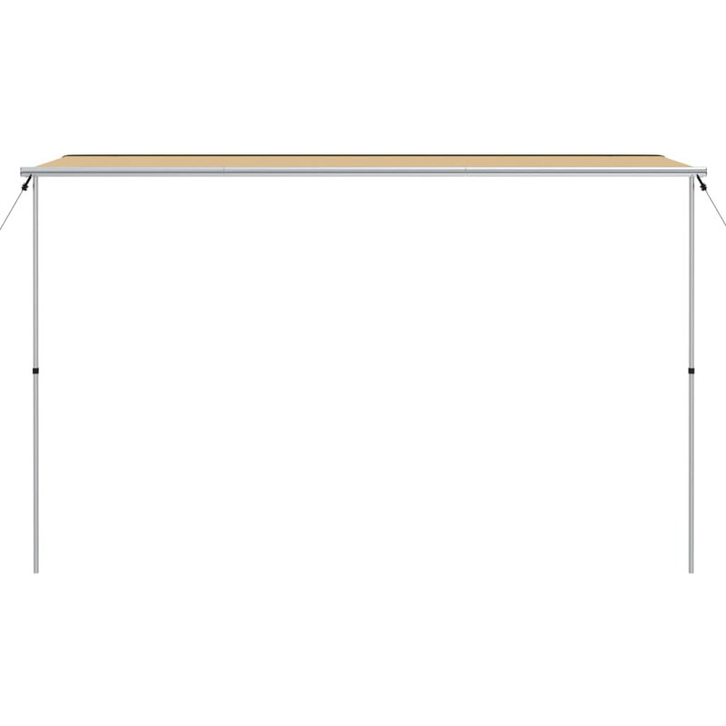 Dakota Fields 360cm W x 200cm D Fabric Beige Cover Retractable Trailer Awning