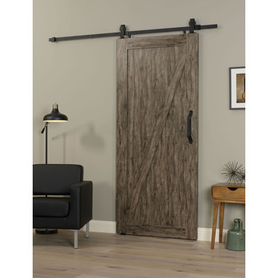 Paneled PVC/Vinyl Barn Door without Installation Hardware Kit -  LTL Home Products, MLB3684WGZKD