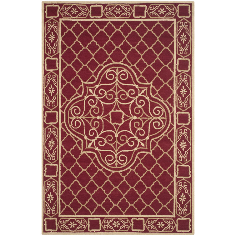 Bibbins Hand Hooked Performance Geometric Rug