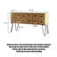Console multi-tiroirs de style ferme