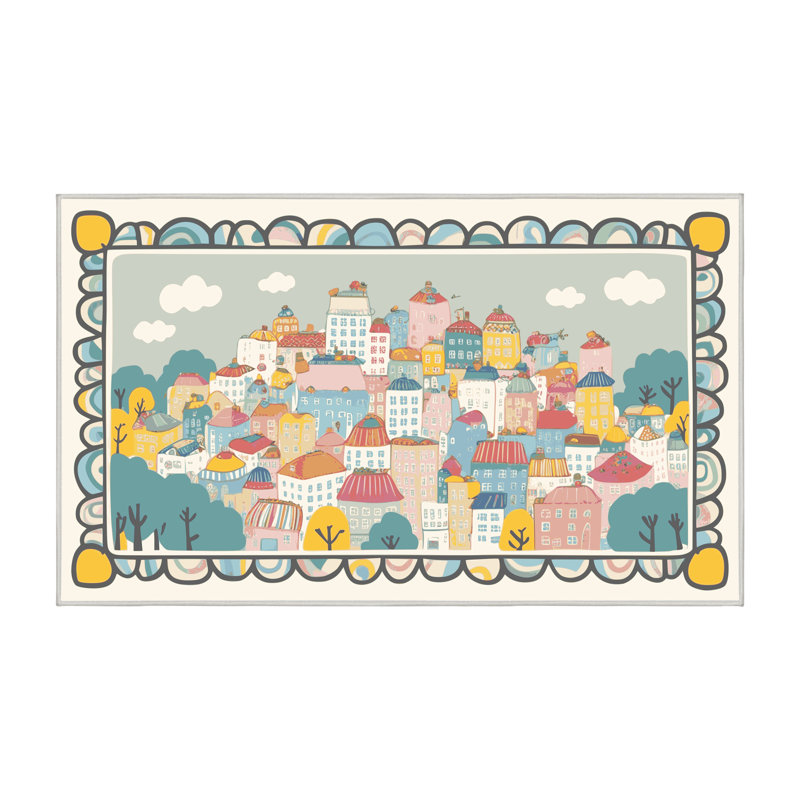 Ginza Six Washable City Scape Rug, Rectangle 8' x 12'