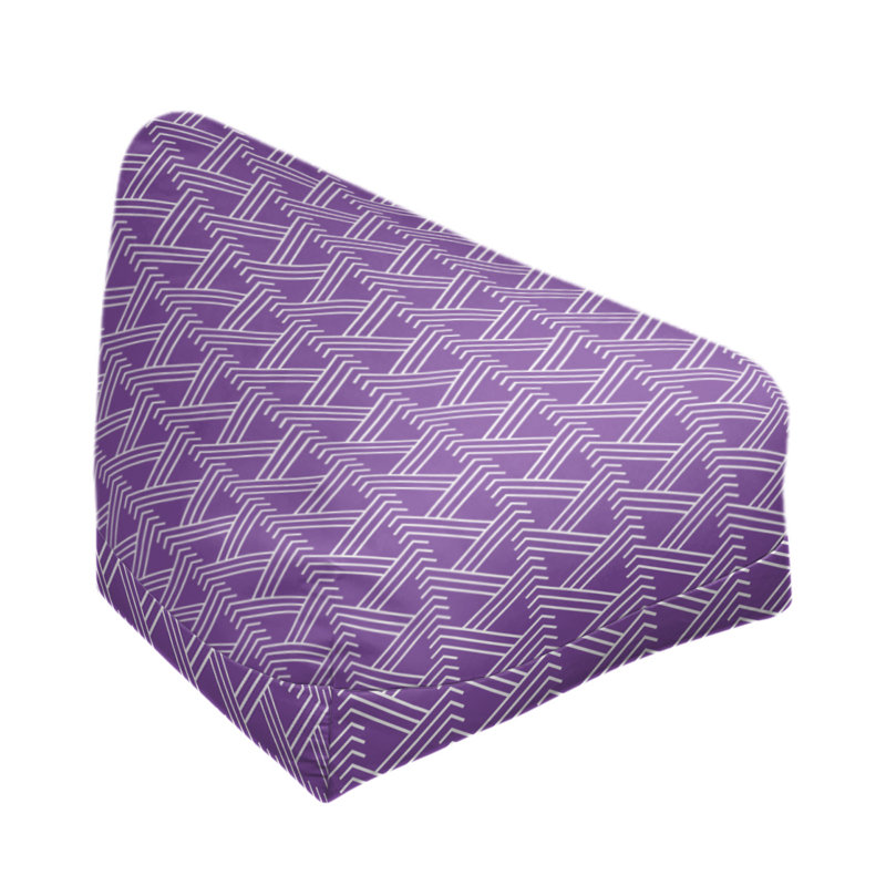 Polyester Blend Bean Bag Cover, 27" H x 30" W x 25" D, Violet, Poly-fill Insert