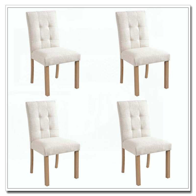 Dining Room Chairs with Back,Wooden Dining Chairs, Natural