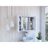 Medicine Cabinet Hops, Double Door, Mirror, One External Shelf, White Finish-42210963