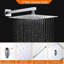 Ensemble de robinet de douche chromé 8 po avec système de massage thermostatique