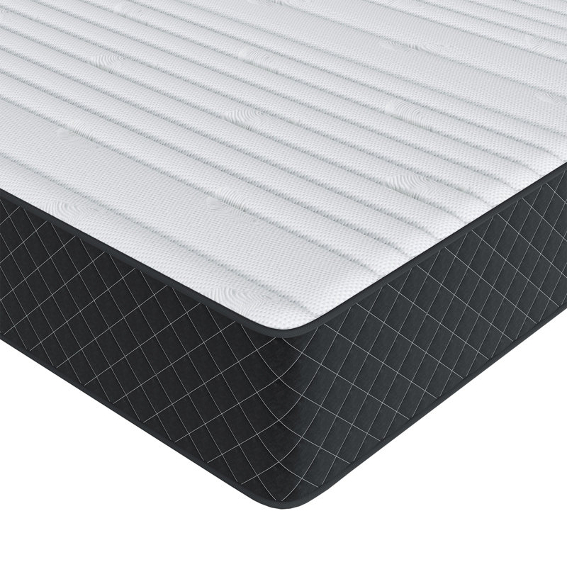 12" Medium Firm Hybrid Mattress in a Box with Pocket Springs & Breathable Quilted Top, Pressure Relief & Motion Isolation, Modern Bedroom Style