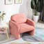 Canapé simple 33,86 po et coussin décoratif, structure en bois massif, capacité de 300 lb pour les petits espaces-903050736