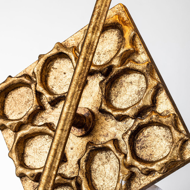 Star 1 Light Wallchiere, Gold Leaf
