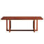 Table basse rectangulaire en bois massif pour salon charmant noyer