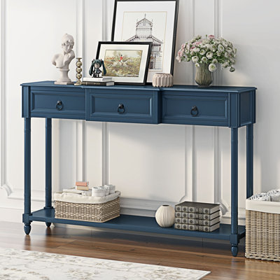 Console Console avec tiroirs et longue tablette