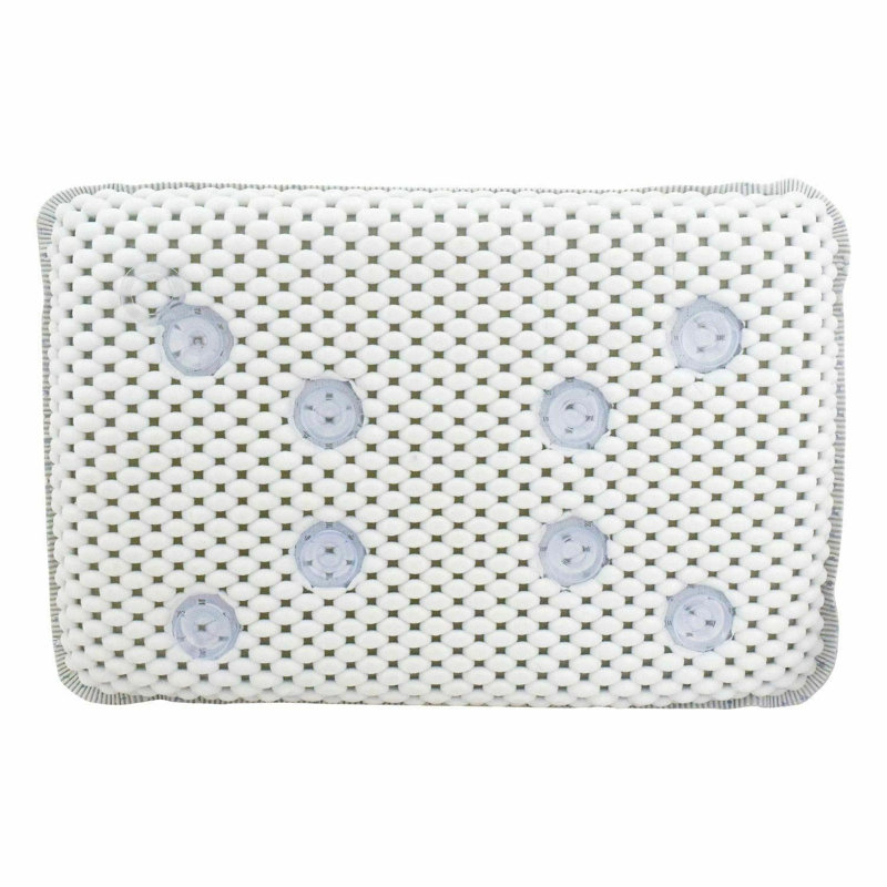 Bath Pillow Headrest Cushion Luxury Soft Bathtub Pillow With Suction Cups Neck Support Spa Bath Comfort Pillow 28Cm
