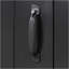 Meuble-lavabo de 20 po avec lavabo, armoire de salle de bain avec porte à fermeture douce, support de rangement et tablette réglable, noir-2049504708