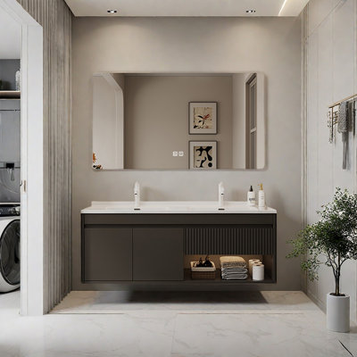 French light luxury modern bathroom cabinet