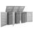 6.79 ft. W x 2.54 ft. D Stainless Steel Horizontal Garbage Shed-73410397