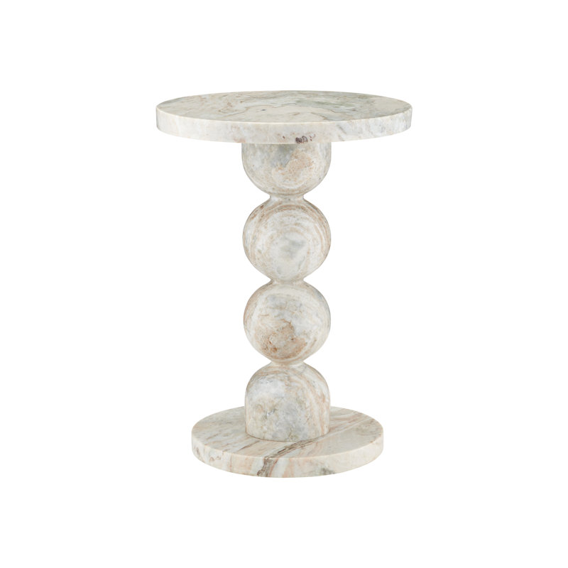Table d'appoint Turner Green Onyx, Natural Green Onyx Marble