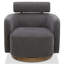 Fauteuil d'appoint pivotant avec appui-tête réglable Becerril-1899824099-1899824102