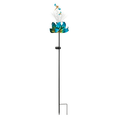 45 Inch Wind Spinner Metal and Acrylic and Solar Solar Powered Wind Spinner Standard