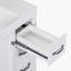 Meuble-lavabo polyvalent avec plusieurs tiroirs et tablette réglable pour un rangement amélioré-108525905