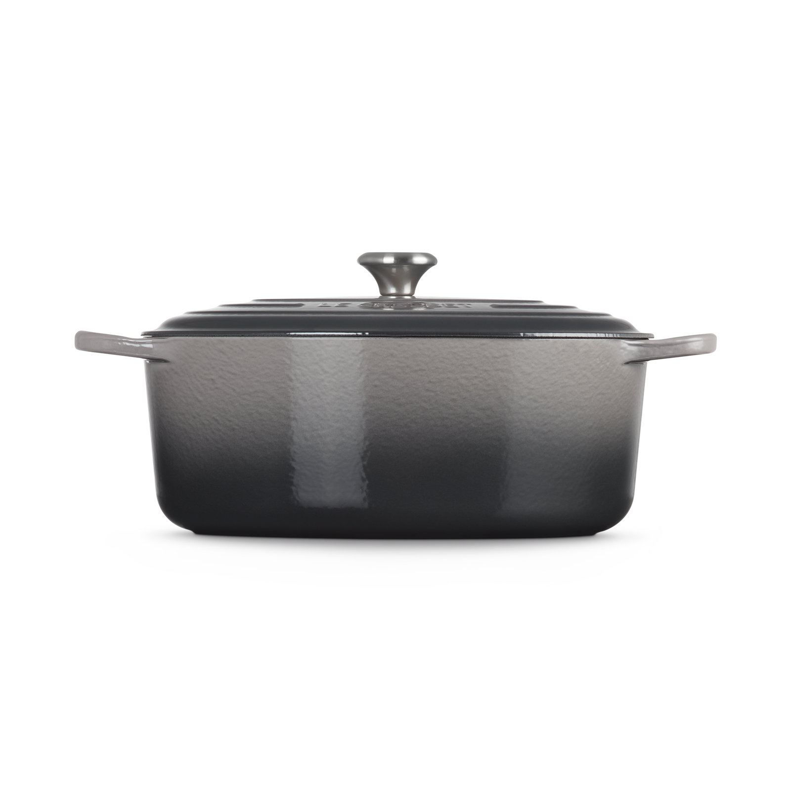 Le Creuset Enameled Cast Iron Oval Dutch Oven with Lid, Oyster/Silver, 9.5 quarts