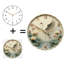Horloge murale silencieuse en verre trempé de 30 cm, « Horloge Grue Élégante », sans tic-tac, fonctionne avec des piles AA (non incluses), décoration artistique pour la maison