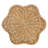Erika Scalloped Natural Rattan Side Table